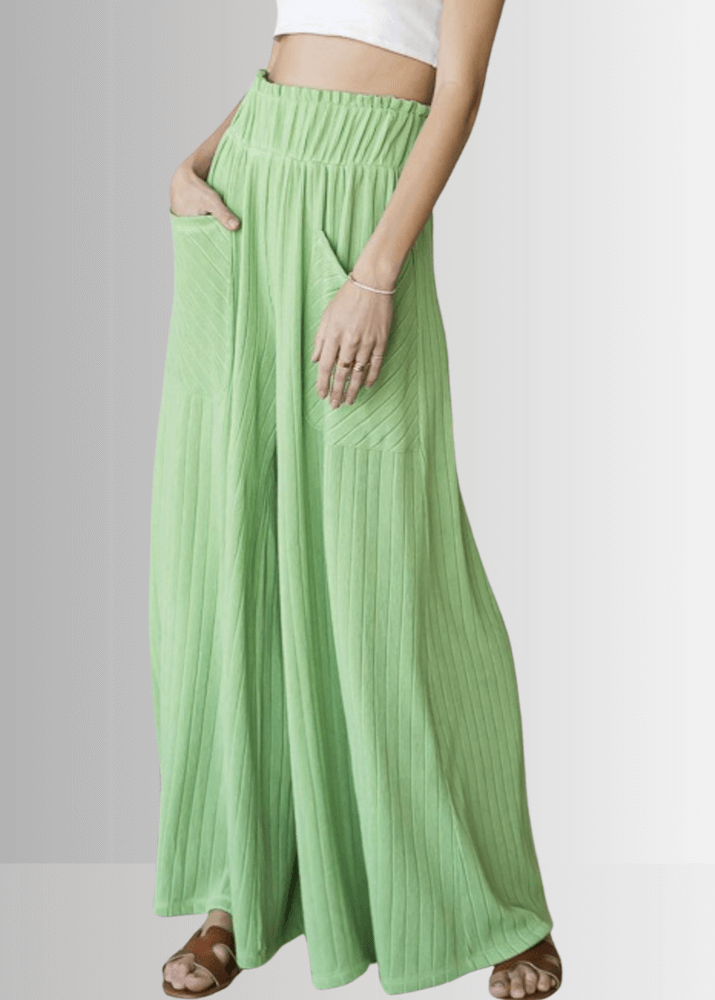 Avery Wide Leg Pocket Palazzo Pants - CLEARANCE FINAL SALE