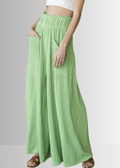 Avery Wide Leg Pocket Palazzo Pants - CLEARANCE FINAL SALE
