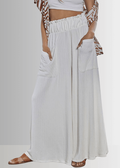 Avery Wide Leg Pocket Palazzo Pants - CLEARANCE FINAL SALE