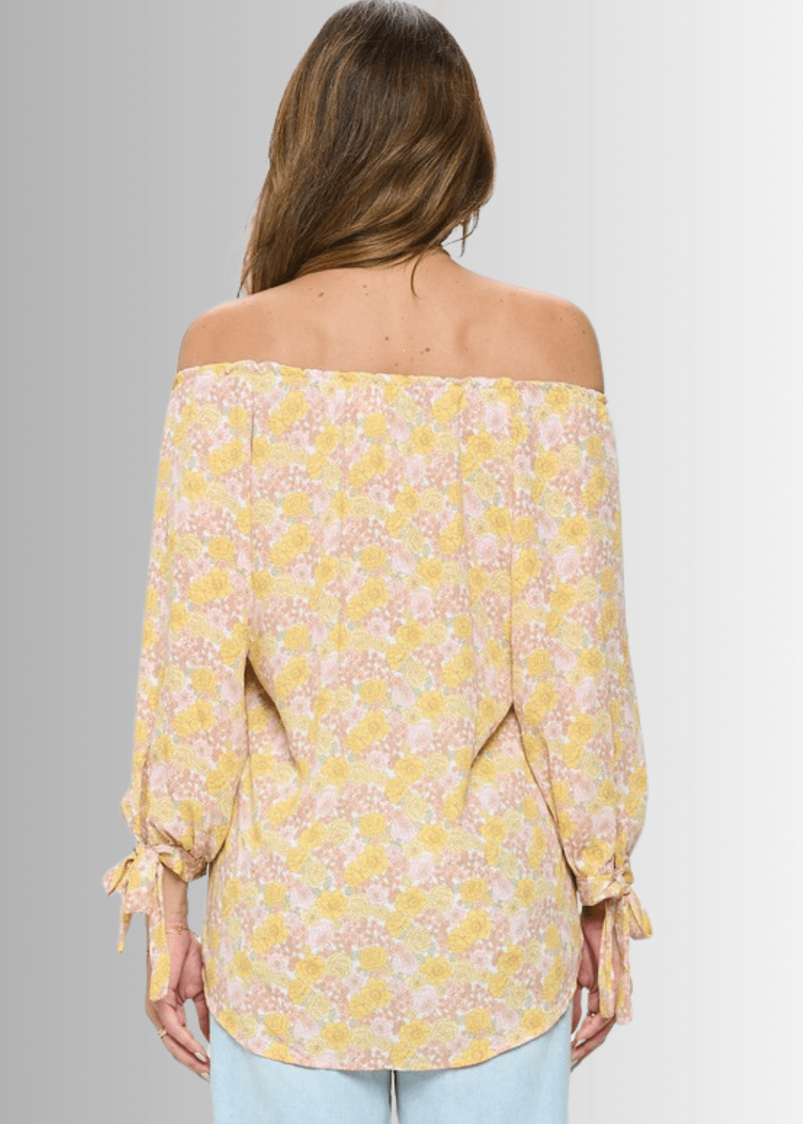 Spring is in the Air Yellow Floral Top CLEARANCE FINAL SALE