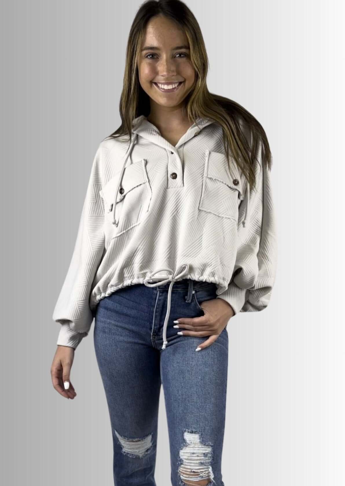 All Seasons Textured Pullover CLEARANCE FINAL SALE