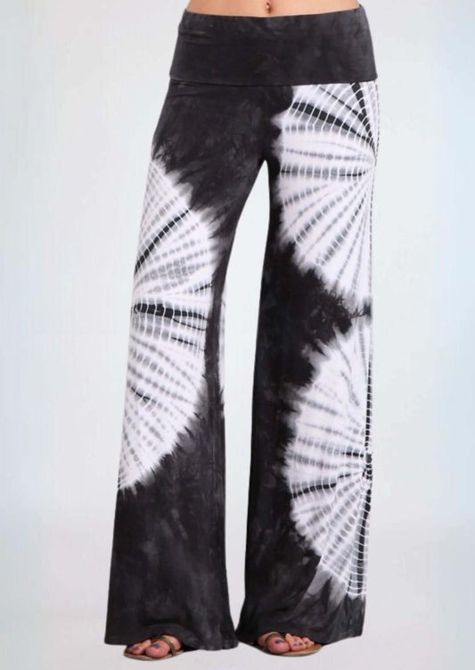 Unique Dyed Palazzo Lounge Pants Charcoal
