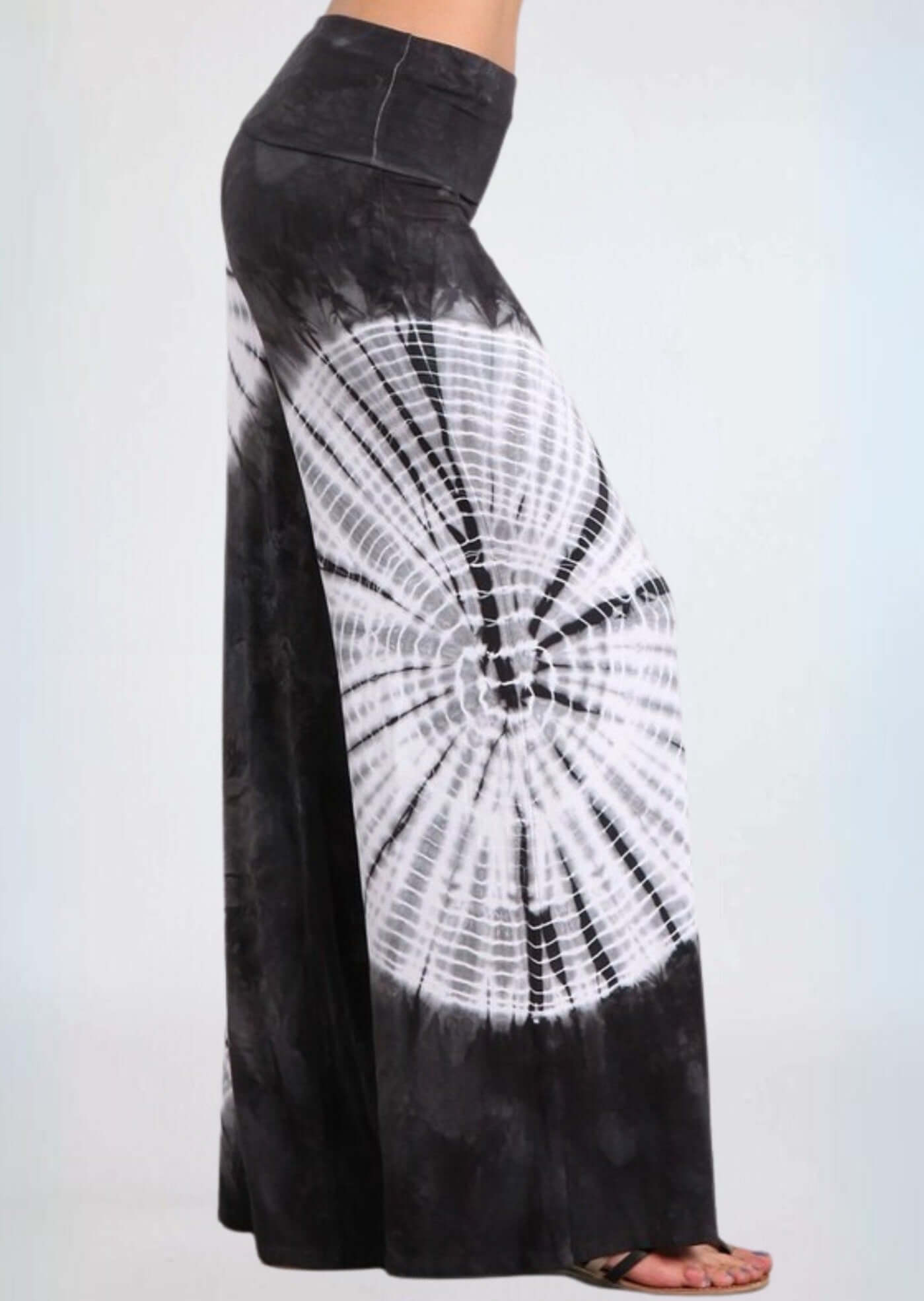 Unique Dyed Palazzo Lounge Pants Charcoal