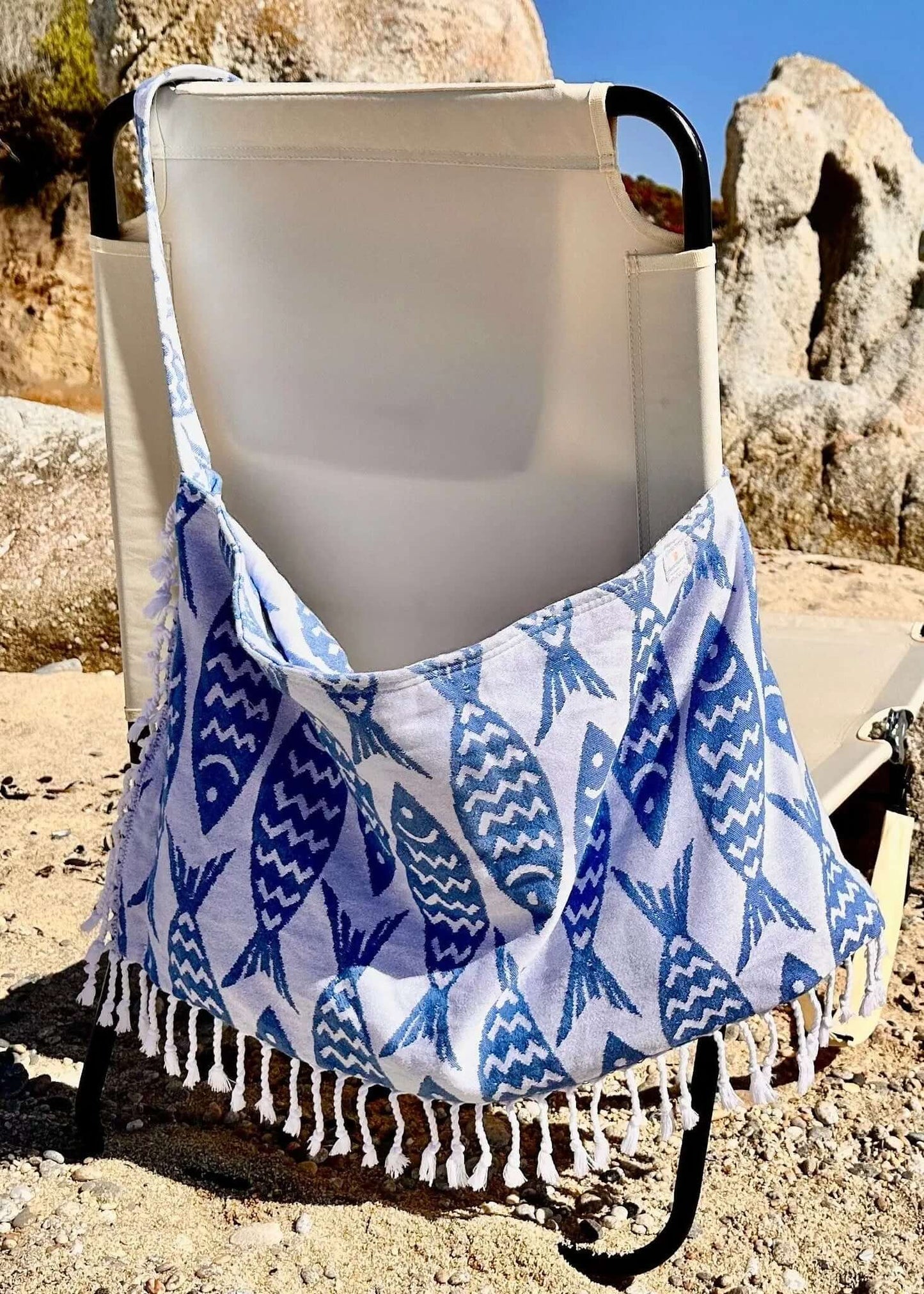 Pattern 3 in 1 Turkish Cotton Beach Bag