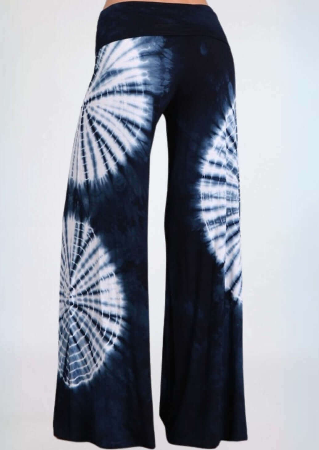 Unique Dyed Palazzo Lounge Pants Navy