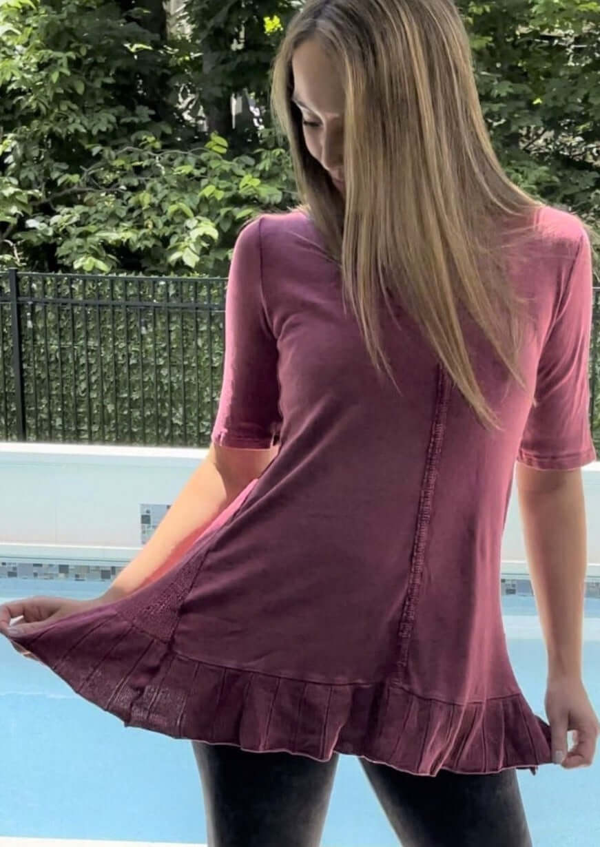 Feminine Flare Tunic - Clearance Final Sale