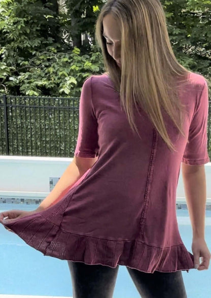 Feminine Flare Tunic - Clearance Final Sale