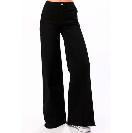 High Waist Flare Leg Denim Jeans - Clearance Final Sale