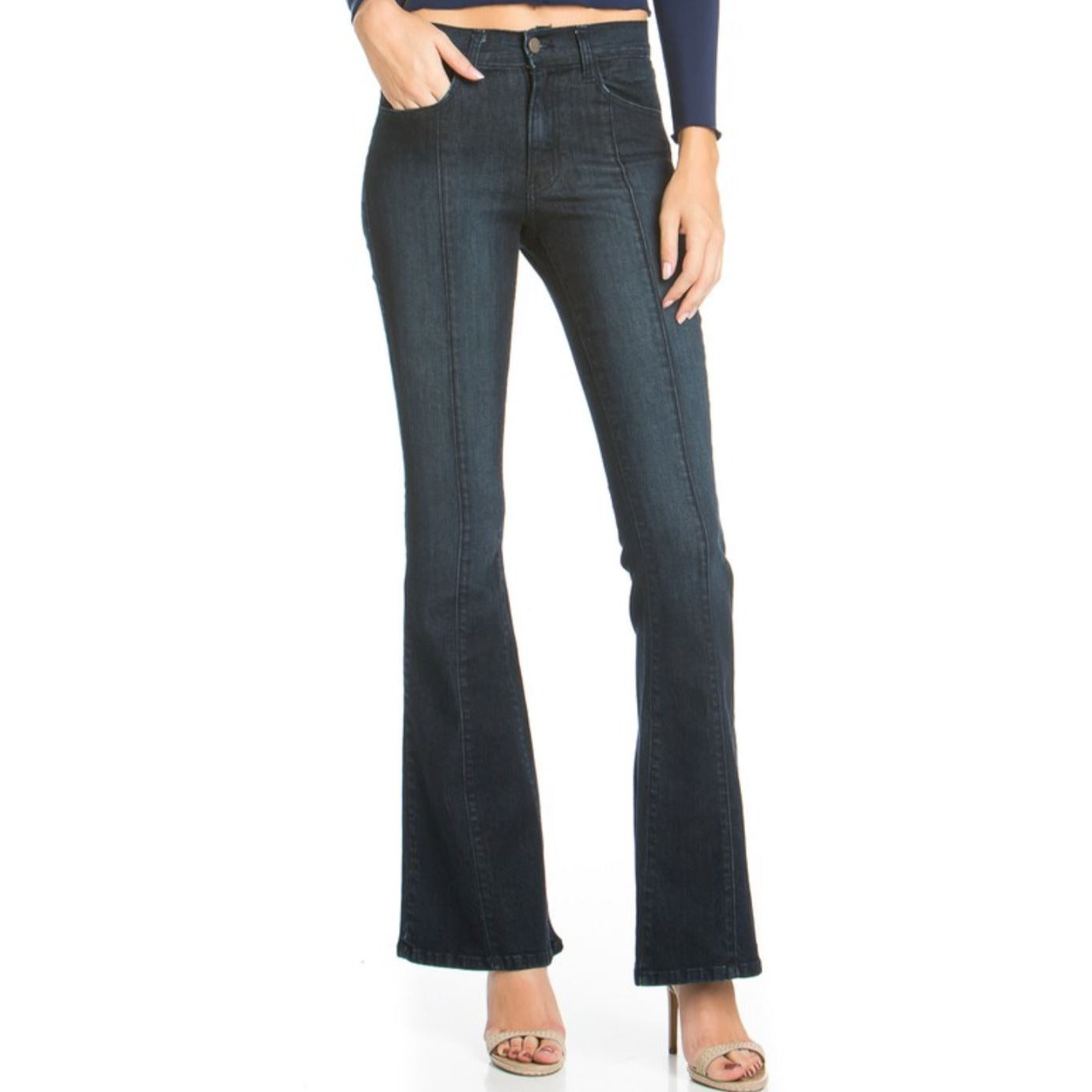 Rumor Has It Front Seam Flared Denim Jeans CLEARANCE FINAL SALE