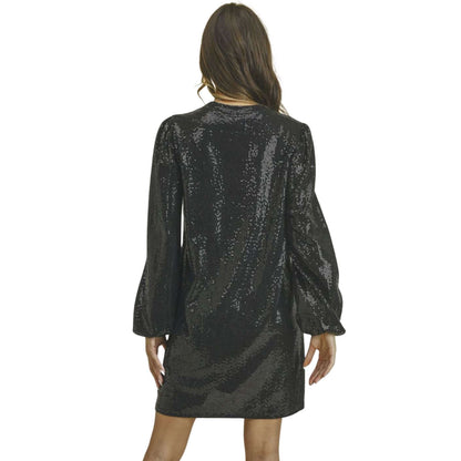 Glam Puff Sleeve Mini Dress CLEARANCE FINAL SALE