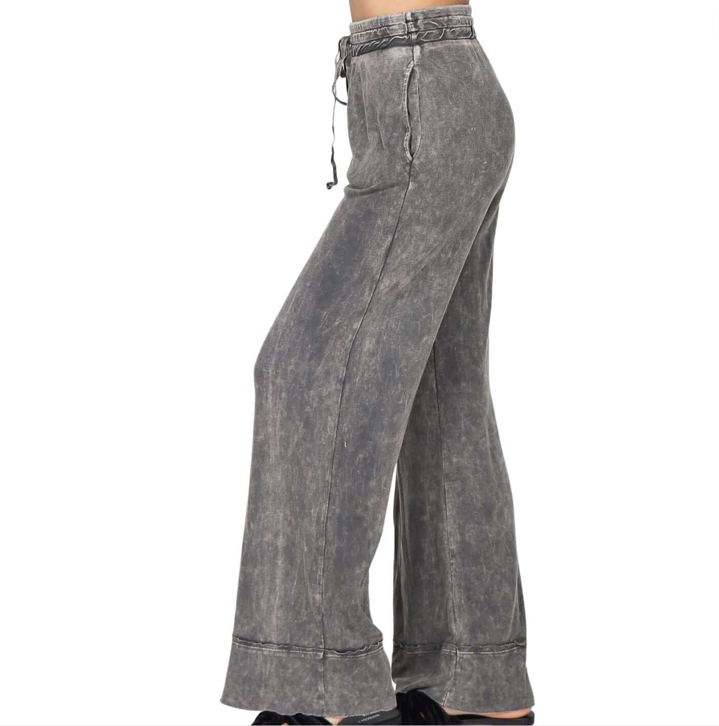 Soft Mineral Washed Relaxed Fit Pants