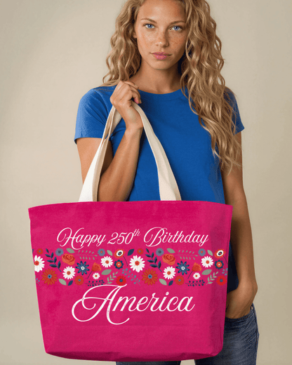 America 250 Commemorative Canvas Cotton Bag Made in USA