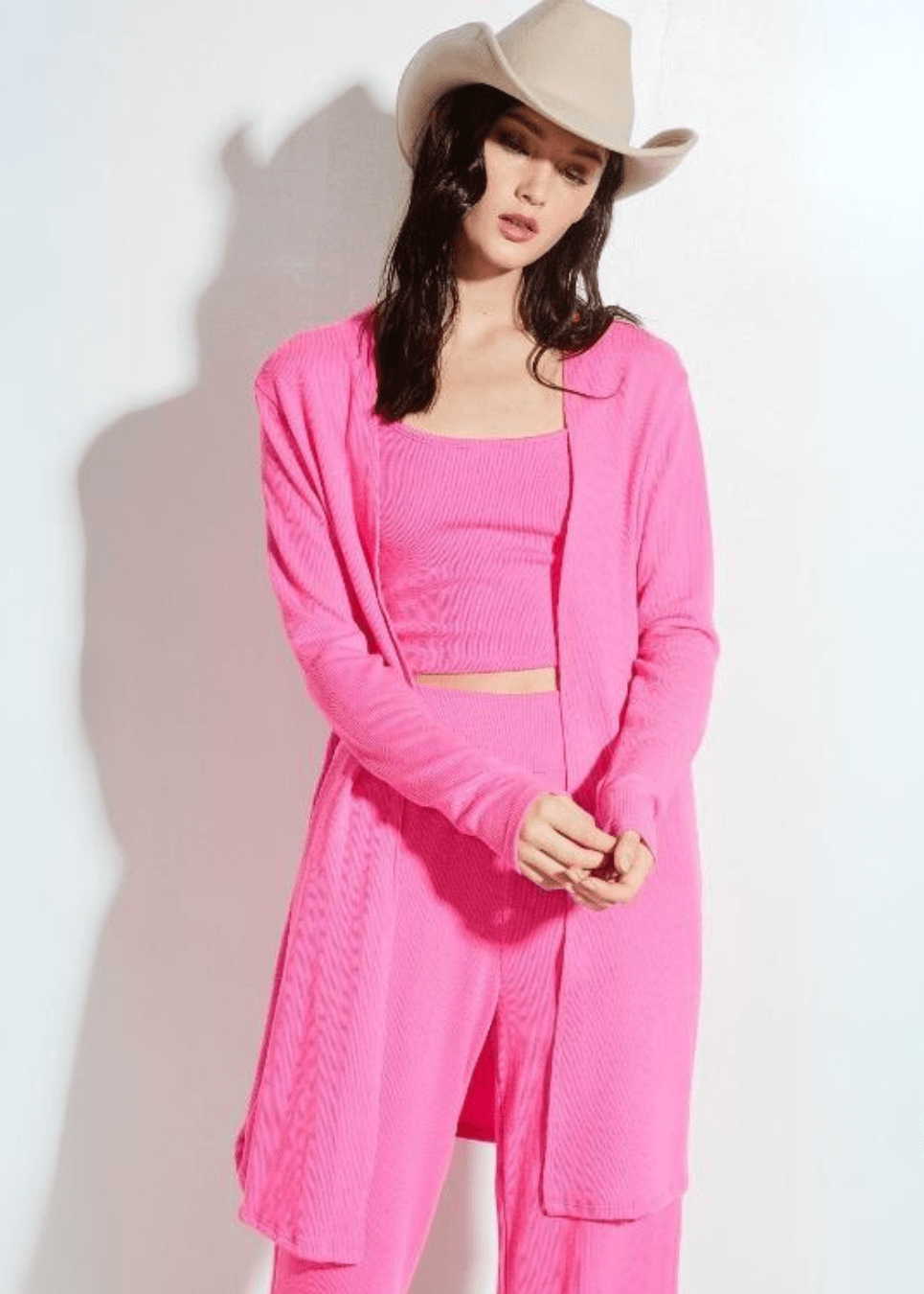 3 Piece Heavenly Soft Fuchsia Loungewear Set CLEARANCE FINAL SALE