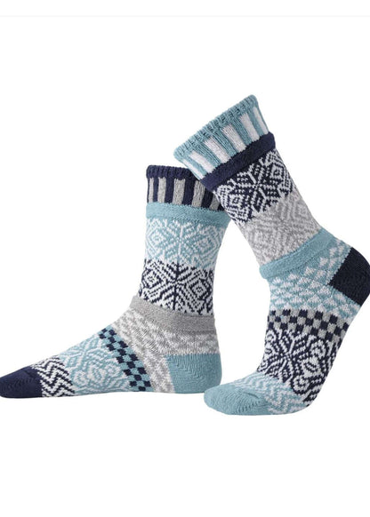 SNOWFALL Knitted Crew Socks Made in USA