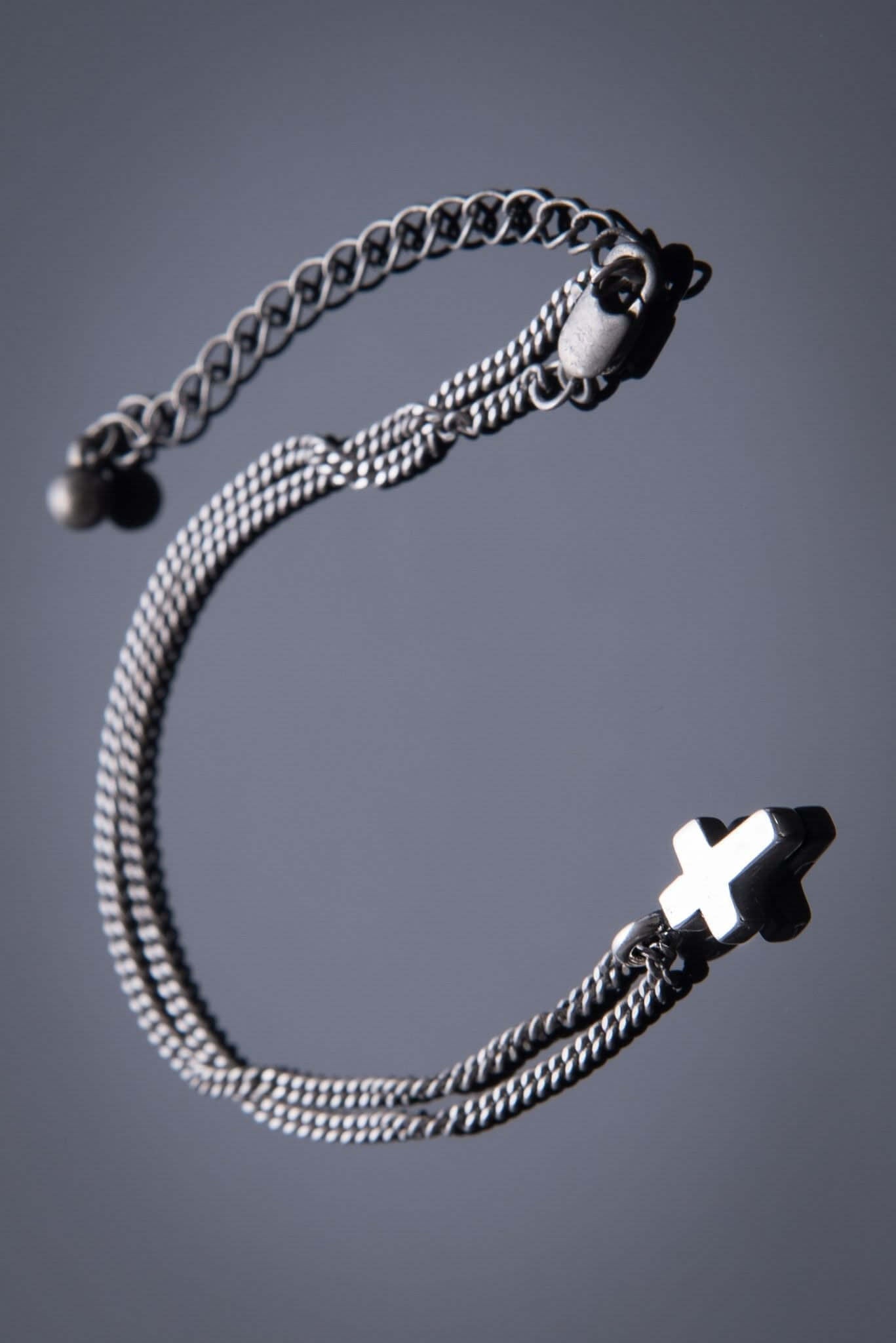 Cross of Comfort Necklace - Sterling Silver Choker Charm