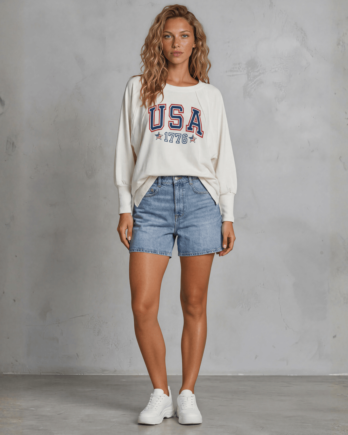 USA 1776 French Terry Sweatshirt Made in USA