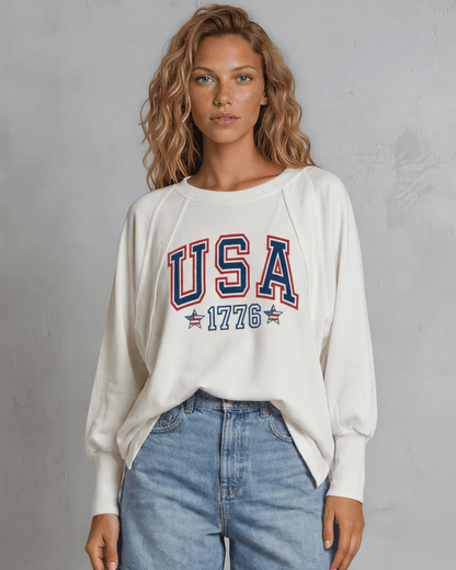 USA 1776 French Terry Sweatshirt Made in USA